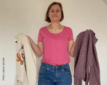 Lauras Kleiderwahl ist durch ihre Neurodermitis beeinflusst