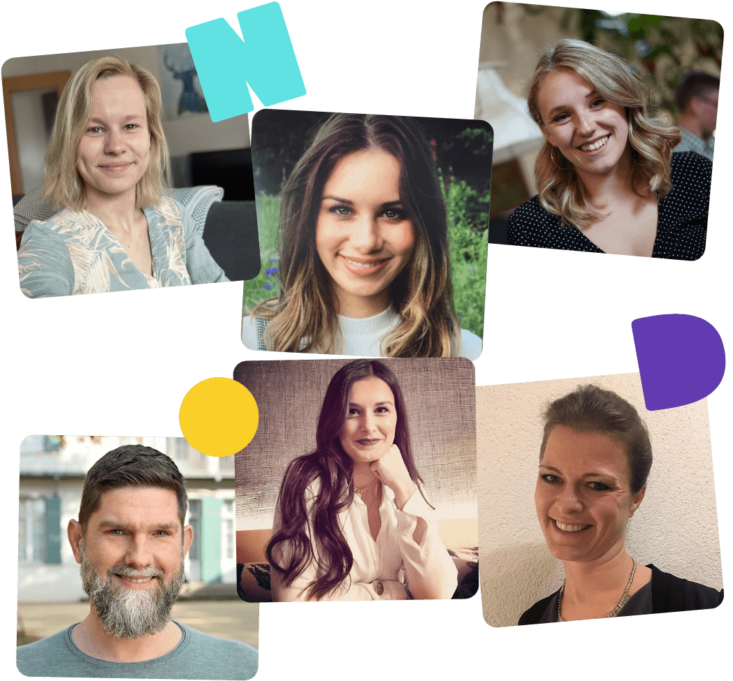 Eine Junge Fau, die etwas auf einem iPad liest